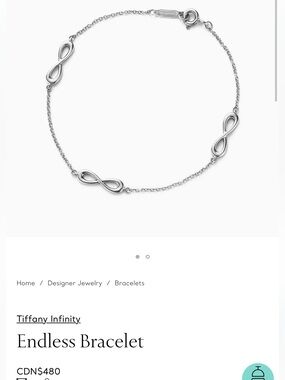Tiffany & Co. Silver Infinity Bracelet